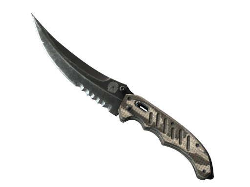 ★ Flip Knife | Black Laminate (Minimal Wear)