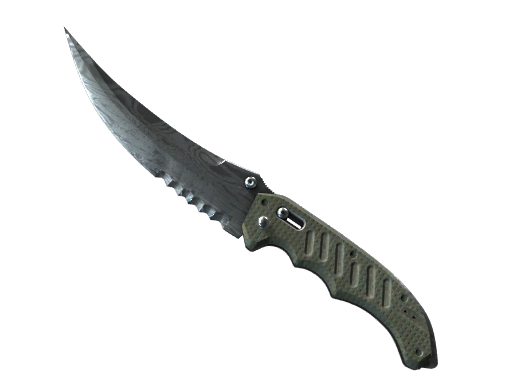 ★ StatTrak™ Flip Knife | Damascus Steel (Well-Worn)