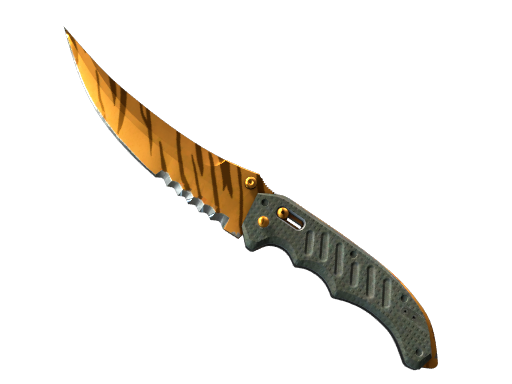 ★ StatTrak™ Flip Knife | Tiger Tooth (Factory New)