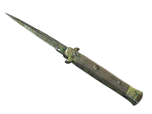 ★ Stiletto Knife | Boreal Forest (Battle-Scarred)