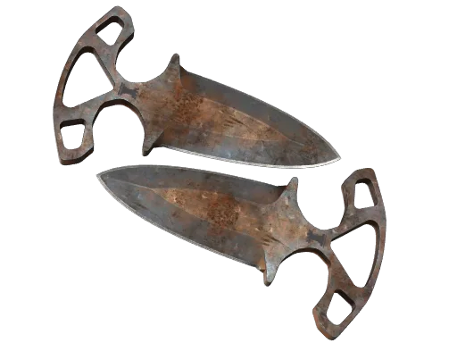 ★ Shadow Daggers | Rust Coat (Battle-Scarred)