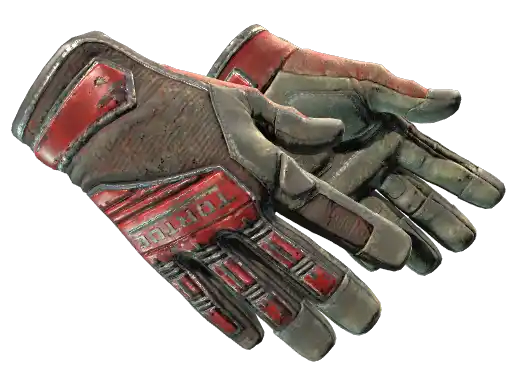 ★ Specialist Gloves | Crimson Web (Battle-Scarred)