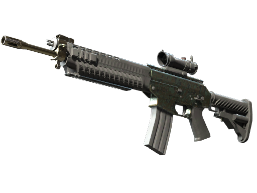 SG 553 | Army Sheen (Minimal Wear)