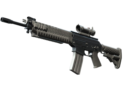 SG 553 | Damascus Steel (Well-Worn)
