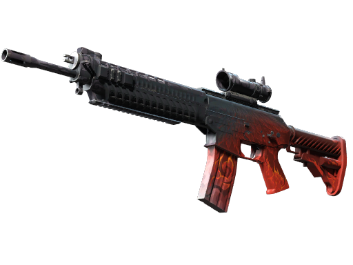 SG 553 | Darkwing (Well-Worn)