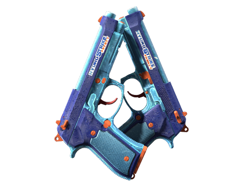 StatTrak™ Dual Berettas | Hydro Strike (Factory New)