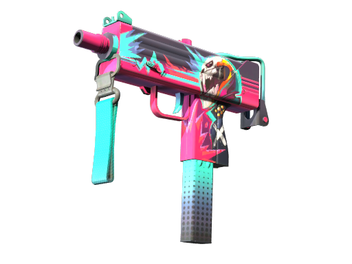 StatTrak™ MAC-10 | Neon Rider (Minimal Wear)