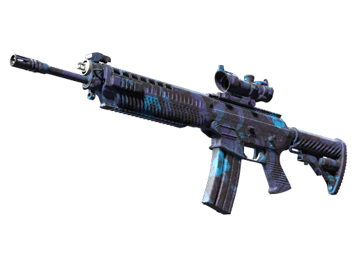 StatTrak™ SG 553 | Aloha (Minimal Wear)
