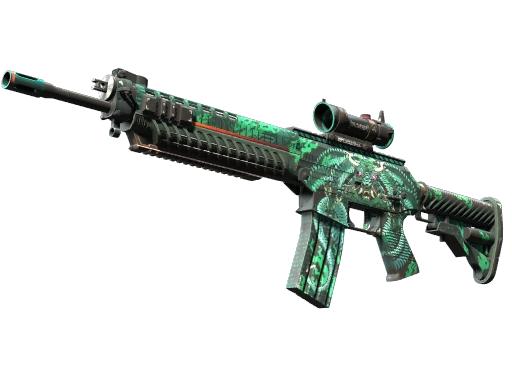 StatTrak™ SG 553 | Dragon Tech (Minimal Wear)