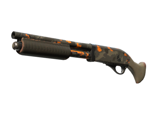 StatTrak™ Sawed-Off | Orange DDPAT (Well-Worn)