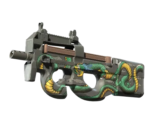 StatTrak™ P90 | Emerald Dragon (Factory New)